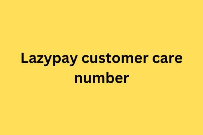 Lazypay customer care number